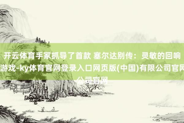 开云体育手冢抓导了首款 塞尔达别传：灵敏的回响 游戏-ky体育官网登录入口网页版(中国)有限公司官网